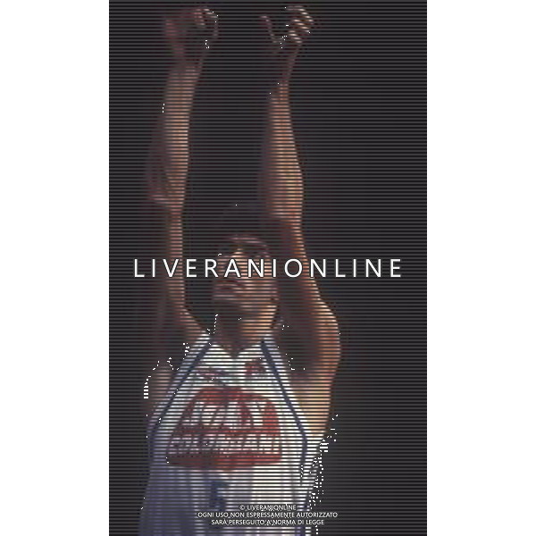 RETROSPETTIVA BARGNA FAUSTO BASKET NELLA FOTO BAGNA FAUSTO CON LA MAGLIA DELLA JOLLY COLOMBANI BASKET CANTU\' AG ALDO LIVERANI SAS