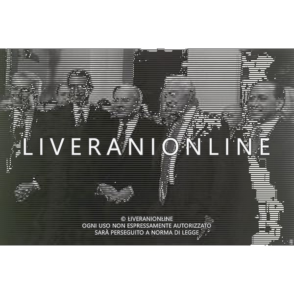 RETROSPETTIVA MIKHAIL GORBACIOV POLITICO NELLA FOTO RAUL GARDINI---------MIKHAIL GORBACIOV-GIANNI AGNELLI E SILVIO BERLUSCONI AG ALDO LIVERANI SAS