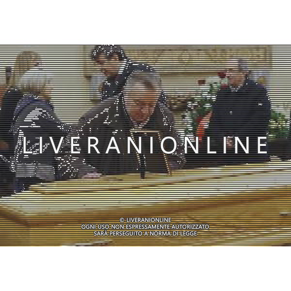 IMOLA 04 02 2020 FUNERALE DI BRUNO SOLAROLI EX SINDACO DI IMOLA EX SINDACO DI IMOLA MASSIMO MARCHIGNOLI ©SANNA / AGENZIA ALDO LIVERANI SAS