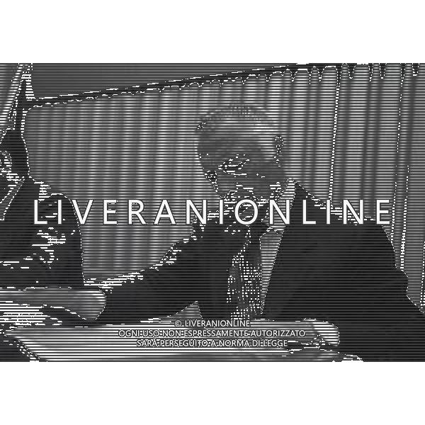 RETROSPETTIVA GIANNI AGNELLI INDUSTRIALE E POLITICO NELLA FOTO GIANNI AGNELLI A MILANO NELL\'ANNO 1976 DOPO LA RIUNIONE IN CONFINDUSTRIA AG ALDO LIVERANI SAS
