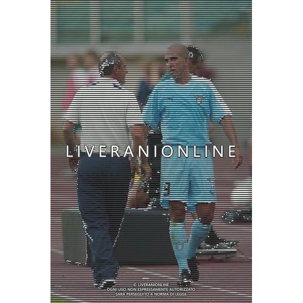 Roma 17/07/2005 Lazio-Tampere United Intertoto Cup Nella foto: Rossi Delio con DI Canio Paolo.* Ph Gianni Nucci/Agenzia Aldo Liverani
