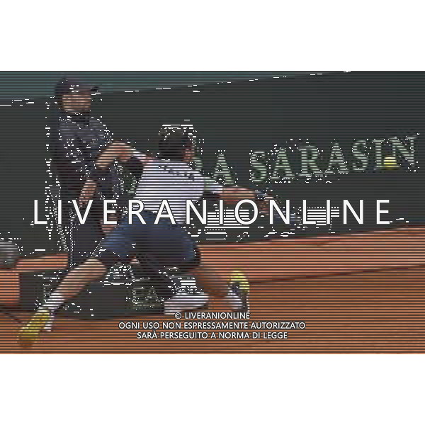 06-03-2020-PLAYOFF COPPA DAVIS ITALIA COREA DEL SUD, ITALIA, SARDEGNA, CAGLIARI, TENNIS CLUB MONTE URPINU. SINGOLO.  NELLA FOTO: FABIO FOGNINI, ITALIA. SALVATORE MOI/AGENZIA ALDO LIVERANI SAS. 