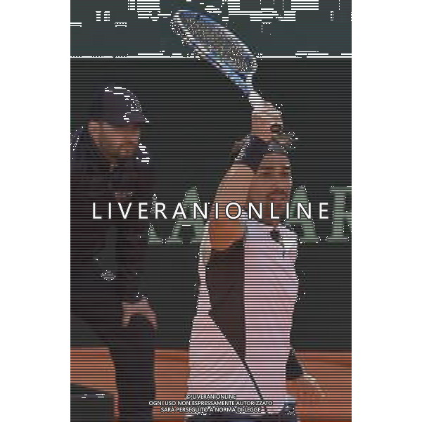 06-03-2020-PLAYOFF COPPA DAVIS ITALIA COREA DEL SUD, ITALIA, SARDEGNA, CAGLIARI, TENNIS CLUB MONTE URPINU. SINGOLO. NELLA FOTO: FABIO FOGNINI, ITALIA. SALVATORE MOI/AGENZIA ALDO LIVERANI SAS.
