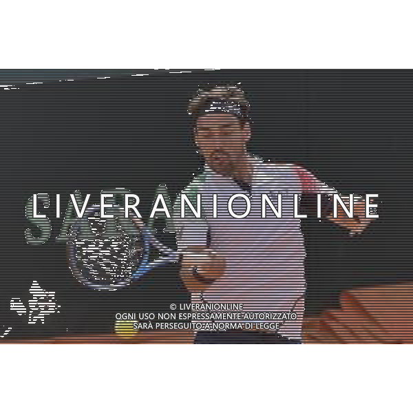 06-03-2020-PLAYOFF COPPA DAVIS ITALIA COREA DEL SUD, ITALIA, SARDEGNA, CAGLIARI, TENNIS CLUB MONTE URPINU. SINGOLO. NELLA FOTO: FABIO FOGNINI, ITALIA. SALVATORE MOI/AGENZIA ALDO LIVERANI SAS.
