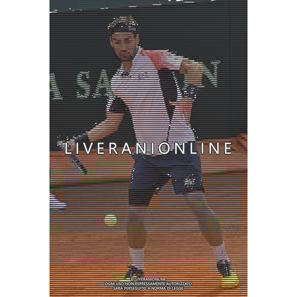06-03-2020-PLAYOFF COPPA DAVIS ITALIA COREA DEL SUD, ITALIA, SARDEGNA, CAGLIARI, TENNIS CLUB MONTE URPINU. SINGOLO. NELLA FOTO: FABIO FOGNINI, ITALIA. SALVATORE MOI/AGENZIA ALDO LIVERANI SAS.