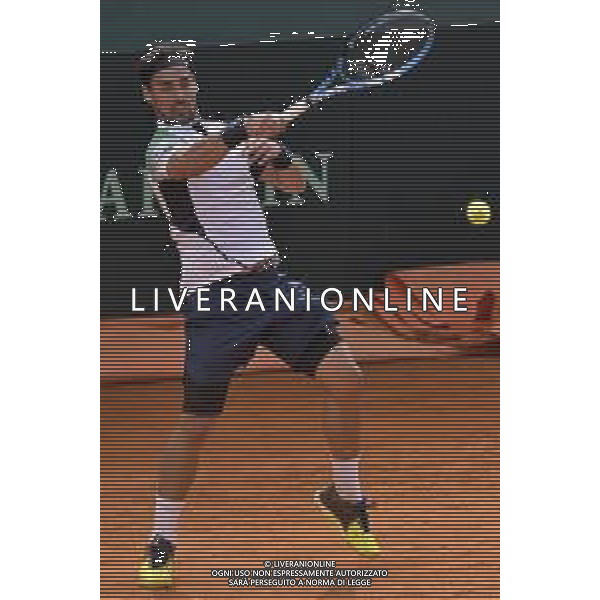 06-03-2020-PLAYOFF COPPA DAVIS ITALIA COREA DEL SUD, ITALIA, SARDEGNA, CAGLIARI, TENNIS CLUB MONTE URPINU. SINGOLO. NELLA FOTO: FABIO FOGNINI, ITALIA. SALVATORE MOI/AGENZIA ALDO LIVERANI SAS.