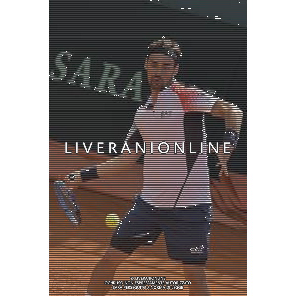 06-03-2020-PLAYOFF COPPA DAVIS ITALIA COREA DEL SUD, ITALIA, SARDEGNA, CAGLIARI, TENNIS CLUB MONTE URPINU. SINGOLO. NELLA FOTO: FABIO FOGNINI, ITALIA. SALVATORE MOI/AGENZIA ALDO LIVERANI SAS.