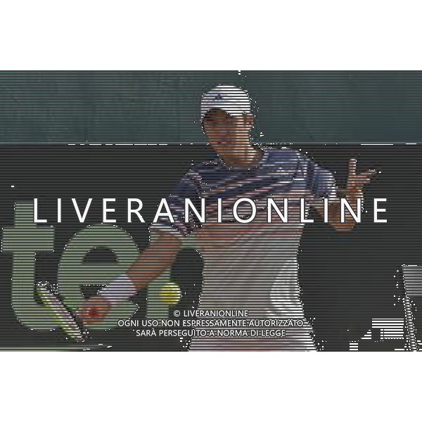 06-03-2020-PLAYOFF COPPA DAVIS ITALIA COREA DEL SUD, ITALIA, SARDEGNA, CAGLIARI, TENNIS CLUB MONTE URPINU. SINGOLO. NELLA FOTO: JI SUNG NAM COREA DEL SUD. SALVATORE MOI/AGENZIA ALDO LIVERANI SAS.