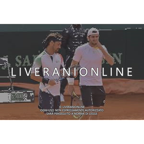 07-03-2020 PLAYOFF COPPA DAVIS ITALIA COREA DEL SUD, ITALIA, SARDEGNA, CAGLIARI, TENNIS CLUB MONTE URPINU. DOPPIO NELLA FOTO: FABIO FOGNINI E SIMONE BOLELLI ©SALVATORE MOI/AGENZIA ALDO LIVERANI SAS. / AGENZIA ALDO LIVERANI SAS