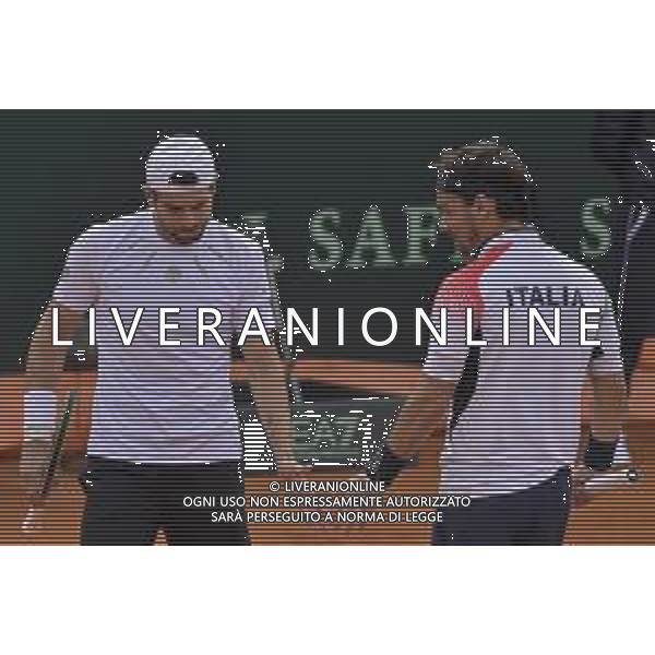 07-03-2020 PLAYOFF COPPA DAVIS ITALIA COREA DEL SUD, ITALIA, SARDEGNA, CAGLIARI, TENNIS CLUB MONTE URPINU. DOPPIO NELLA FOTO: FABIO FOGNINI E SIMONE BOLELLI ©SALVATORE MOI/AGENZIA ALDO LIVERANI SAS. / AGENZIA ALDO LIVERANI SAS