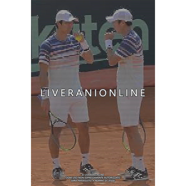 07-03-2020 PLAYOFF COPPA DAVIS ITALIA COREA DEL SUD, ITALIA, SARDEGNA, CAGLIARI, TENNIS CLUB MONTE URPINU. DOPPIO NELLA FOTO: Ji Sung Nam e Minh-Kyu Song ©SALVATORE MOI/AGENZIA ALDO LIVERANI SAS. / AGENZIA ALDO LIVERANI SAS