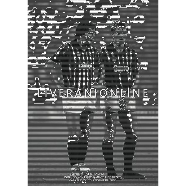 28-08-1983 MILANO COPPA ITALIA MILAN RIMINI 3-1 NELLA FOTO VINICIO VERZA E DANIELE TACCONI AG ALDO LIVERANI SAS