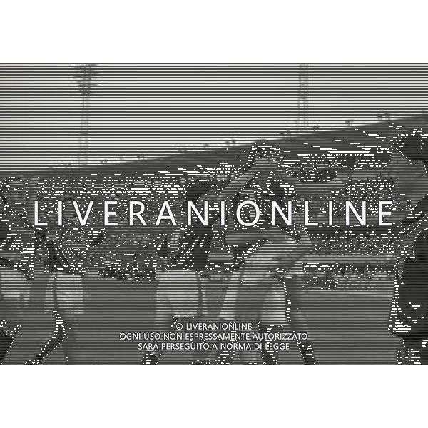 13-05-1990 TORINO CAMPIONATO DI CALCIO SERIE B TORINO AVELLINO 2-2 NELLA FOTO ABBRACCI GIOCATORI TORINO DOPO IL GOAL AG ALDO LIVERANI SAS