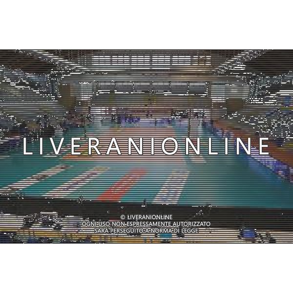 Campionato di Volley Superlega Serie A 2019/2020 Latina, Italia 07/03/2020 Top Volley Latina vs Calzedonia Verona Nella foto: Emergenza Coronavirus - niente pubblico sugli spalti vuoti Top Volley Cisterna ©Luigi Mariani - Alessio Marini / AGENZIA ALDO LIVERANI SAS
