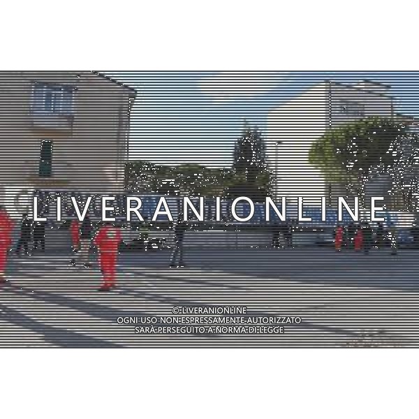 Campionato di Calcio Serie B 2019/2020 Pisa, Italia 07/03/2020 Pisa vs Livorno Nella foto: Lo striscione di incoraggiamento dei tifosi del Pisa appeso all\'ingresso dell\'entrata dei giocatori - Emergenza Coronavirus - gara a porte chiuse ©Matteo Papini - Alessio Marini / AGENZIA ALDO LIVERANI SAS