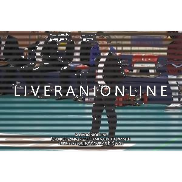 Campionato di Volley Superlega Serie A 2019/2020 Latina, Italia 07/03/2020 Top Volley Latina vs Calzedonia Verona Nella foto: coach Lorenzo Tubertini Top Volley Cisterna FOTO LUIGI MARIANI-ALESSIO MARINI-AG ALDO LIVERANI SAS