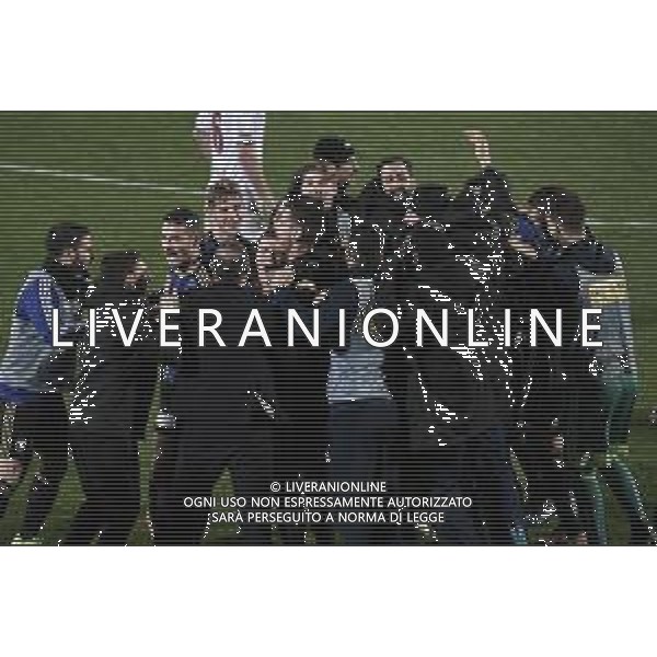 Campionato di Calcio Serie B 2019/2020 Pisa, Italia 07/03/2020 Pisa vs Livorno Nella foto: Esultanza finale giocatori Pisa FOTO MATTEO PAPINI-ALESSIO MARINI-AG ALDO LIVERANI SAS