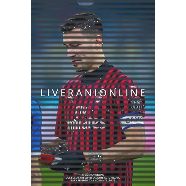 Alessio Romagnoli of AC Milan during italian soccer Serie A season 2019/20 of AC Milan - Photo credit Fabrizio Carabelli /LMEDIA / AGENZIA ALDO LIVERANI SAS
