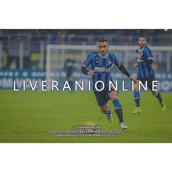 Lautaro Mart√≠nez of FC Internazionale during italian soccer Serie A season 2019/20 of FC Internazionale - Photo credit Fabrizio Carabelli /LMEDIA / AGENZIA ALDO LIVERANI SAS
