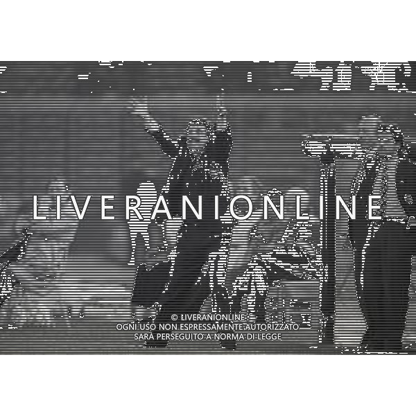 15-04-1992 TORINO SEMIFINALE GARA DI RITORNO DI COPPA UEFA TORINO REAL MADRID 2-0 NELLA FOTO EMILIANO MONDONICO E LUCIANO MOGGI IN PANCHINA AG ALDO LIVERANI SAS