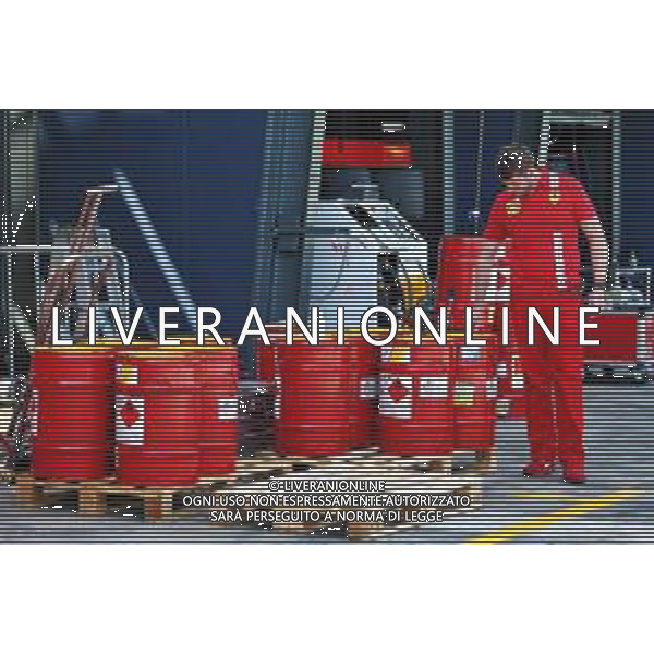 Pit atmosphere - Shell fuel for Ferrari. 11.03.2020. Formula 1 World Championship, Rd 1, Australian Grand Prix, Albert Park, Melbourne, Australia, Preparation Day. AG ALDO LIVERANI SAS-ONLY ITALY