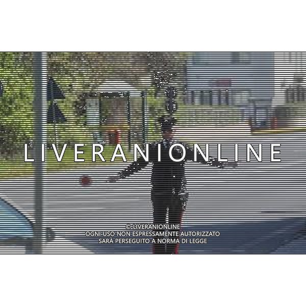 IMOLA 11 03 2020 CONTROLLI DEI CARABINIERI PER LE AUTOCERTIFICAZIONI PER IL TRANSITO DOVUTO A CORONAVIRUS FOTO GIANNI SANNA-AG ALDO LIVERANI SAS