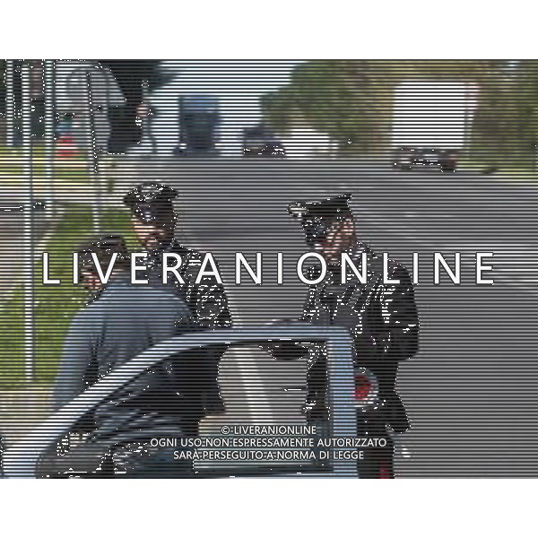 IMOLA 11 03 2020 CONTROLLI DEI CARABINIERI PER LE AUTOCERTIFICAZIONI PER IL TRANSITO DOVUTO A CORONAVIRUS FOTO GIANNI SANNA-AG ALDO LIVERANI SAS