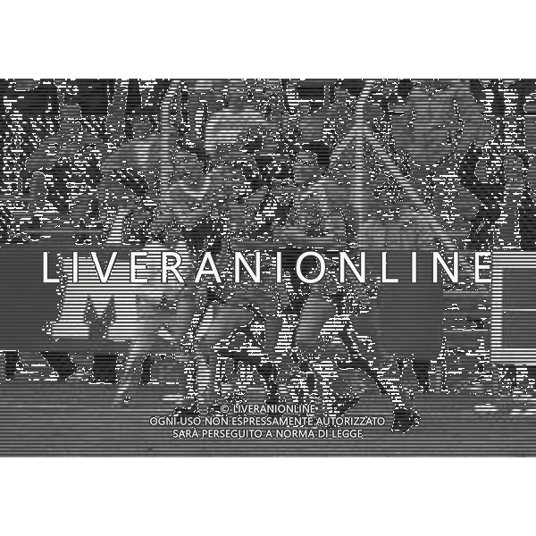 13-05-1984 COMO CAMPIONATO DI CALCIO SERIE B COMO CREMONESE 1-1 NELLA FOTO DOPO GOAL ENRICO TODESCO AG ALDO LIVERANI SAS