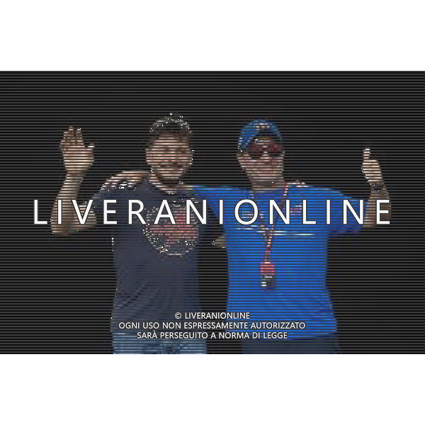 (L to R): Giancarlo Fisichella (ITA) with Rubens Barrichello (BRA). 12.03.2020. Formula 1 World Championship, Rd 1, Australian Grand Prix, Albert Park, Melbourne, Australia, Preparation Day. AG ALDO LIVERANI SAS-ONLY ITALY