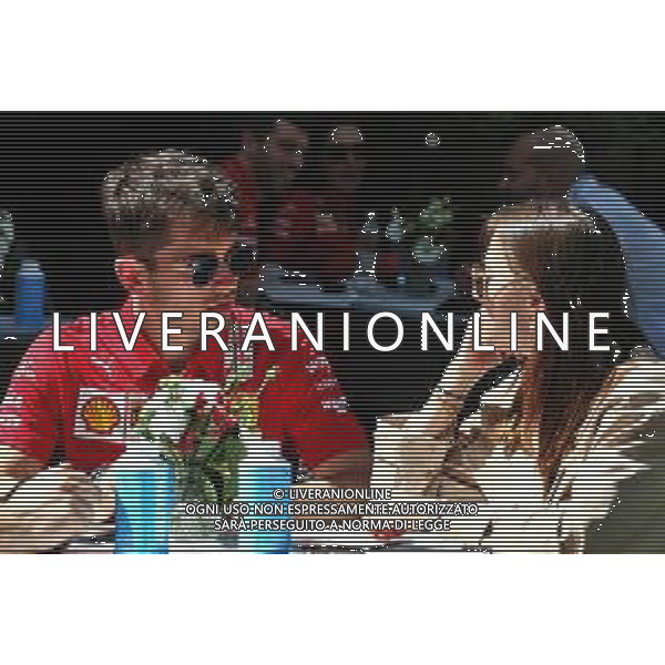 (L to R): Charles Leclerc (MON) Ferrari with his girlfriend Charlotte Sine (MON). 12.03.2020. Formula 1 World Championship, Rd 1, Australian Grand Prix, Albert Park, Melbourne, Australia, Preparation Day. AG ALDO LIVERANI SAS-ONLY ITALY