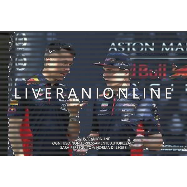 (L to R): Alexander Albon (THA) Red Bull Racing with team mate Max Verstappen (NLD) Red Bull Racing. 12.03.2020. Formula 1 World Championship, Rd 1, Australian Grand Prix, Albert Park, Melbourne, Australia, Preparation Day. AG ALDO LIVERANI SAS-ONLY ITALY