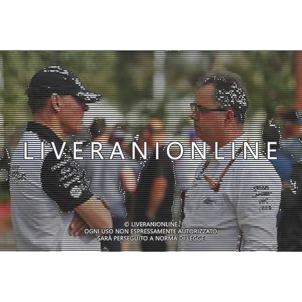(L to R): Alan Permane (GBR) Renault F1 Team Trackside Operations Director with Ron Meadows (GBR) Mercedes GP Team Manager. 13.03.2020. Formula 1 World Championship, Rd 1, Australian Grand Prix, Albert Park, Melbourne, Australia, Practice Day. AG ALDO LIVERANI SAS-ONLY ITALY
