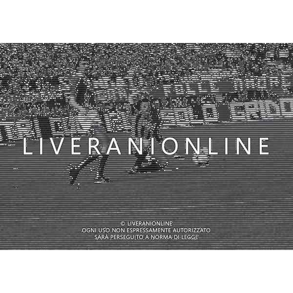 13-05-1984 BERGAMO-CAMPIONATO DI CALCIO SERIE B ATALANTA PERUGIA 5-2 NELLA FOTO ANDREA AGOSTINELLI AG ALDO LIVERANI SAS