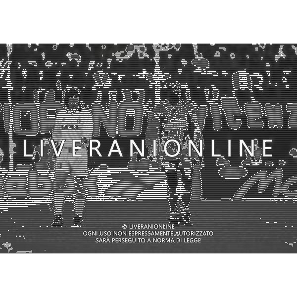 19-04-1995 MILANO SEMIFINALE DI CHAMPIONS LEAGUE MILAN PARIS SANT GERMAIN 2-0 NELLA FOTO GEORGE WEAH E FILIPPO GALLI AG ALDO LIVERANI SAS