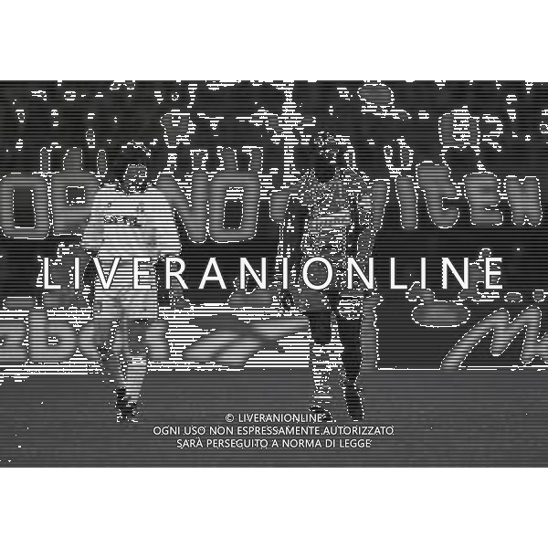 19-04-1995 MILANO SEMIFINALE DI CHAMPIONS LEAGUE MILAN PARIS SANT GERMAIN 2-0 NELLA FOTO GEORGE WEAH E FILIPPO GALLI AG ALDO LIVERANI SAS