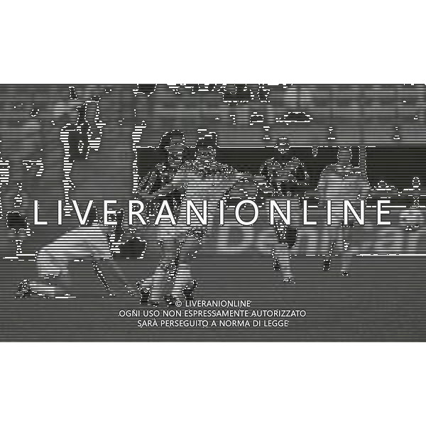 07-05-1995 MILANO CAMPIONATO DI CALCIO SERIE A MILAN FOGGIA 3-0 NELLA FOTO GIOVANNI STROPPA E LUIGI DI BIAGIO AG ALDO LIVERANI SAS
