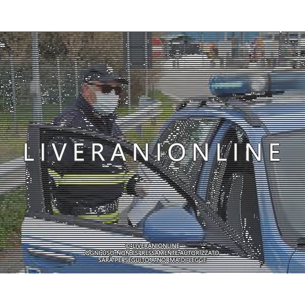 IMOLA 13 03 2020 CORONAVIRUS POLIZIA STRADALE AL CASELLO AUTOSTRADALE FA I CONTROLLI PER LE AUTOCERTIFICAZIONI SUGLI SPOSTAMENTI FOTO GIANNI SANNA-AG ALDO LIVERANI SAS