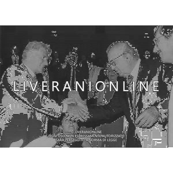 SERGIO ZAVOLI, giornalista, scrittore italiano - RETROSPETTIVA Nella foto con Federico Fellini ©Archivio Giovanni Liverani/ AGENZIA ALDO LIVERANI SAS