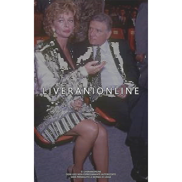 SERGIO ZAVOLI, giornalista, scrittore italiano - RETROSPETTIVA Nella foto nel 1990 con Enrica Bonaccorti ©Archivio Giovanni Liverani/ AGENZIA ALDO LIVERANI SAS