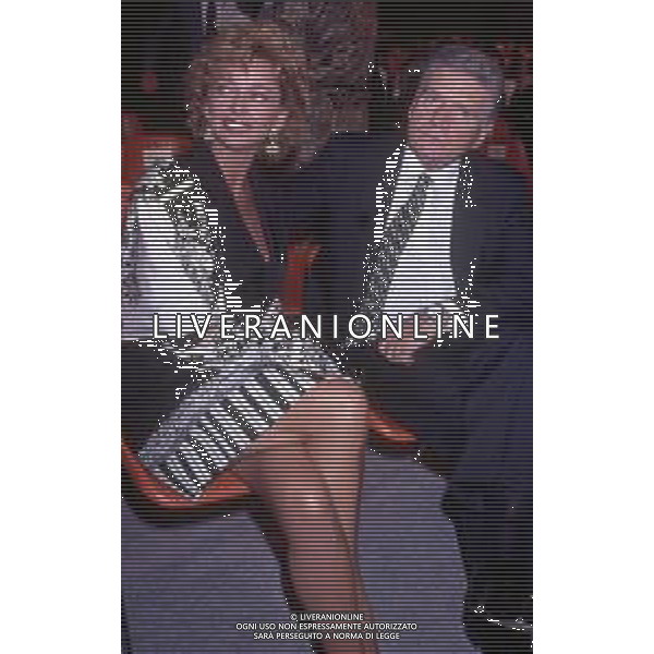 SERGIO ZAVOLI, giornalista, scrittore italiano - RETROSPETTIVA Nella foto nel 1990 con Enrica Bonaccorti ©Archivio Giovanni Liverani/ AGENZIA ALDO LIVERANI SAS