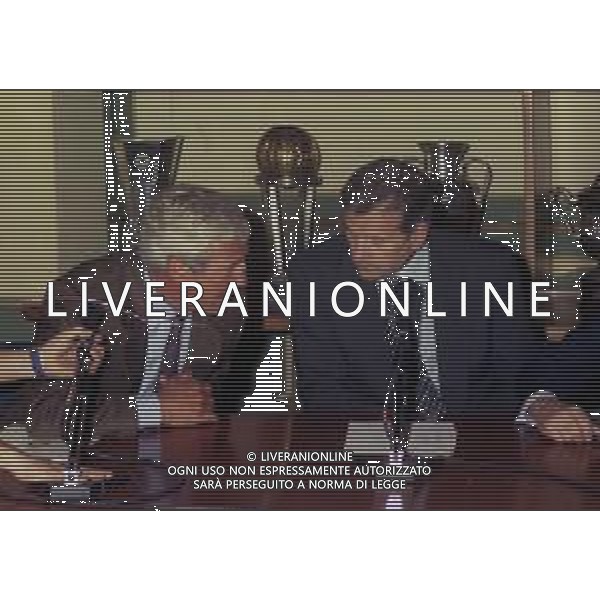 RETROSPETTIVA MARCELLO LIPPI ALLENATORE INTER CALCIO 1999 NELLA FOTO MARCELLO LIPPI ALLENATORE INTER CALCIO NELL\'ANNO 1999 PRESENTAZIONE CON GIACINTO FACCHETTI AG ALDO LIVERANI SAS