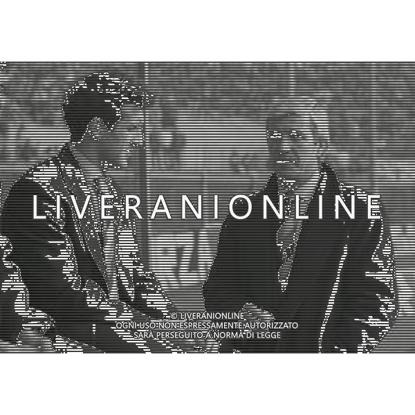 RETROSPETTIVA MARCELLO LIPPI ALLENATORE ATALANTA CALCIO 1992-1993 NELLA FOTO MARCELLO LIPPI ALLENATORE ATALANTA CALCIO CON ROBERTO BORDIN AG ALDO LIVERANI SAS 
