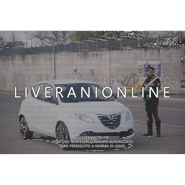 EMERGENZA CORONAVIRUS NELLA CITTA\' DI REGGIO EMILIA 16.03.2020 Nella foto I CONTROLLI DEI CARABINIERI NELLE STRADE PER FARE RISPETTARE L\'ORDINANZA ©Gianni SANTANDREA / AGENZIA ALDO LIVERANI SAS