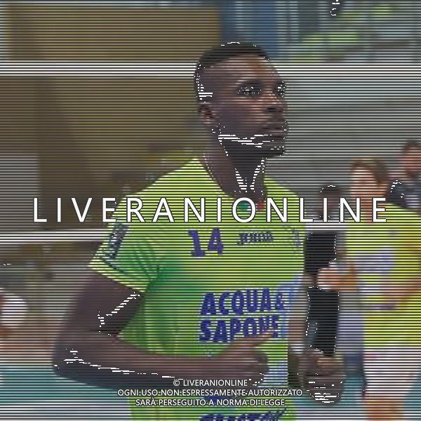 Campionato di Volley Superlega Serie A 2019/2020 Cisterna di Latina, Italia 15/03/2020 Stagione 2019/20 - Top Volley Cisterna Nella foto: Samuel Onwuelo (Top Volley Cisterna) ©Luigi Mariani - Alessio Marini - / AGENZIA ALDO LIVERANI SAS