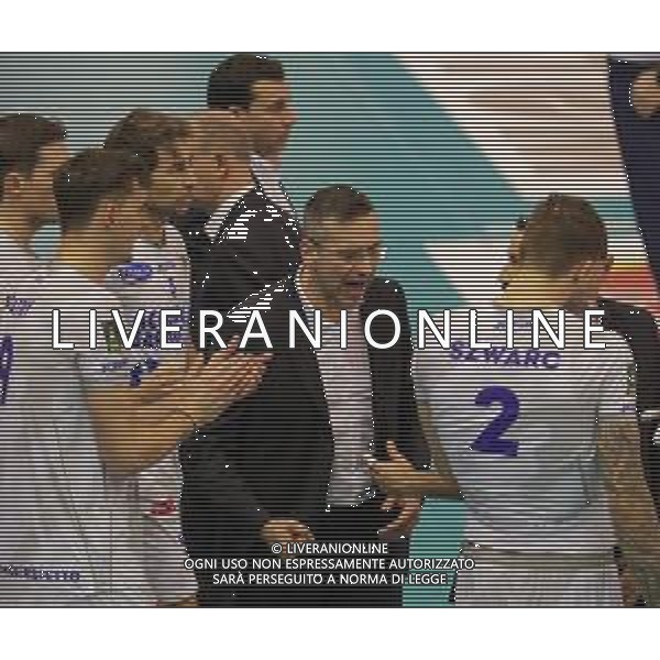 Campionato di Volley Superlega Serie A 2019/2020 Cisterna di Latina, Italia 15/03/2020 Stagione 2019/20 - Top Volley Cisterna Nella foto: coach Lorenzo Tubertini (Top Volley Cisterna) ©Luigi Mariani - Alessio Marini - / AGENZIA ALDO LIVERANI SAS