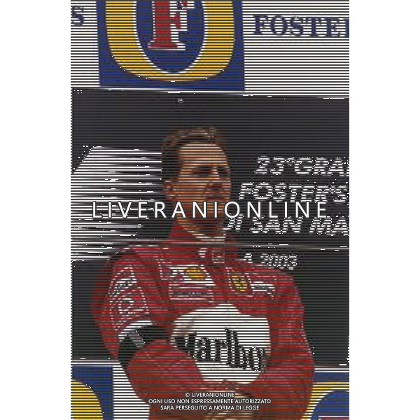 RETROSPETTIVA MICHAEL SCHUMACHER PILOTA F1 NELLA FOTO MICHAEL SCHUMACHER NELL\'ANNO 2003 AG ALDO LIVERANI SAS 