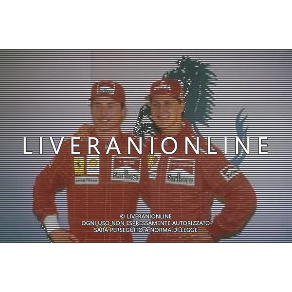 RETROSPETTIVA MICHAEL SCHUMACHER PILOTA F1 NELLA FOTO MICHAEL SCHUMACHER NELL\'ANNO 1996 CON EDDIE IRVINE AG ALDO LIVERANI SAS