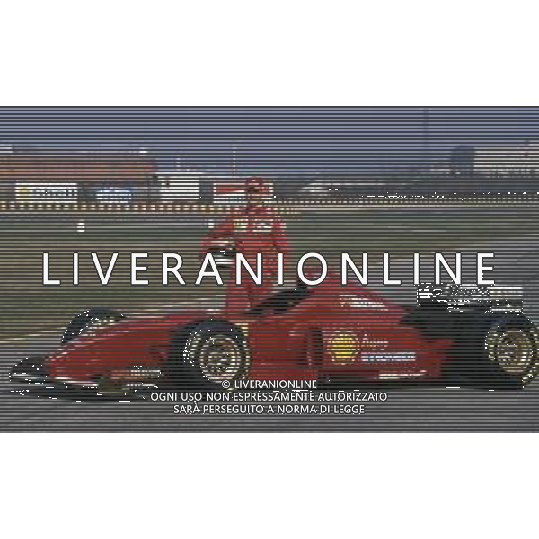 RETROSPETTIVA MICHAEL SCHUMACHER PILOTA F1 NELLA FOTO MICHAEL SCHUMACHER NELL\'ANNO 1996 AG ALDO LIVERANI SAS