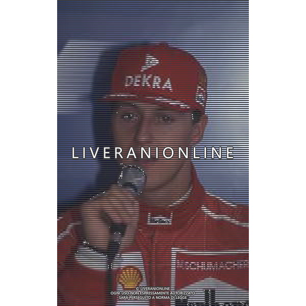 RETROSPETTIVA MICHAEL SCHUMACHER PILOTA F1 NELLA FOTO MICHAEL SCHUMACHER NELL\'ANNO 1996 AG ALDO LIVERANI SAS