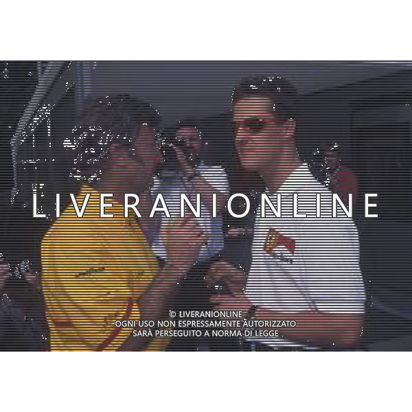 RETROSPETTIVA MICHAEL SCHUMACHER PILOTA F1 NELLA FOTO MICHAEL SCHUMACHER NELL\'ANNO 1997 CON EDDIE JORDAN  AG ALDO LIVERANI SAS 